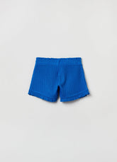 Ovs Kids Girl Shorts In Textured Fabric With Ribbing
